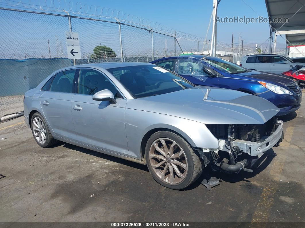 2019 Audi A4 Premium Plus Silver vin: WAUHMAF44KN010153