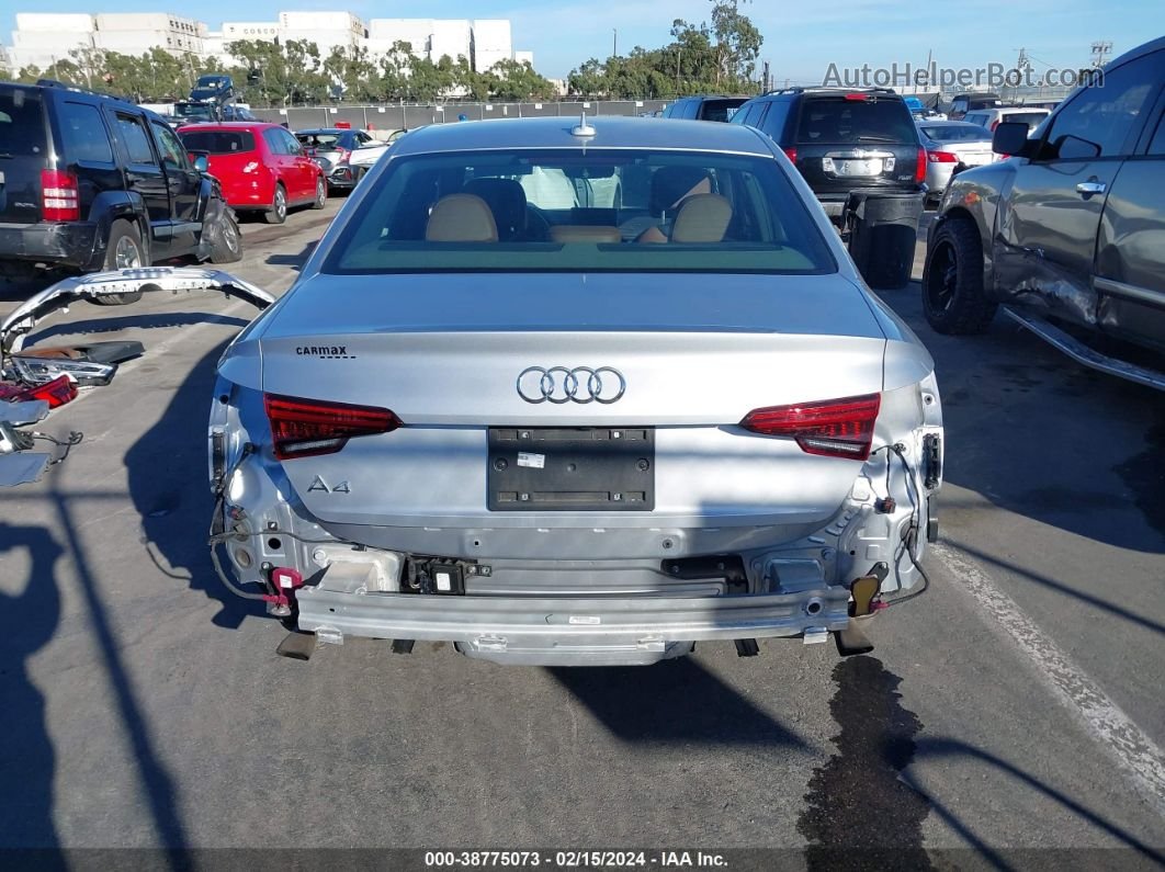 2019 Audi A4 40 Premium Silver vin: WAUHMAF46KN011398