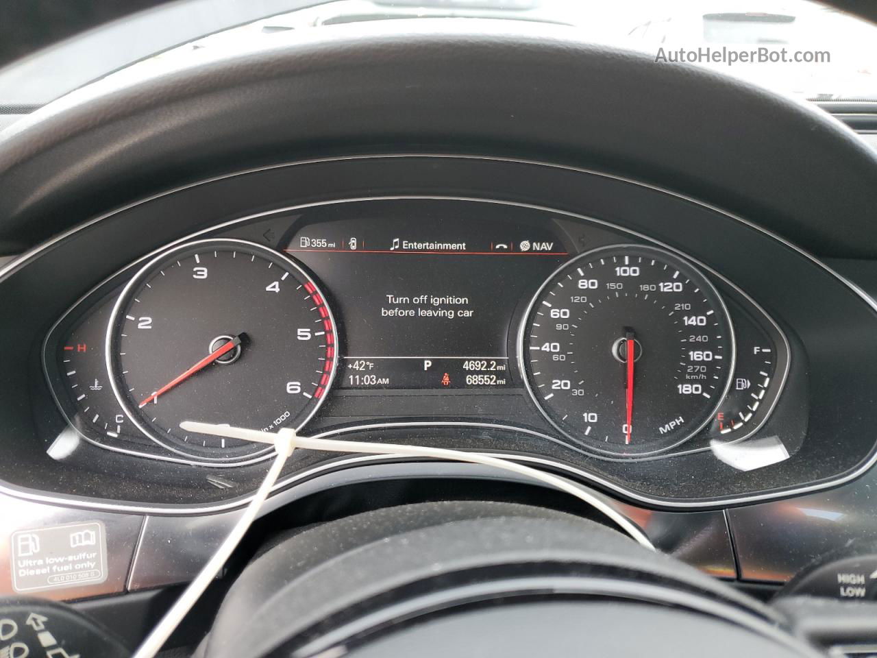 2014 Audi A6 Prestige Черный vin: WAUHMAFC2EN060075