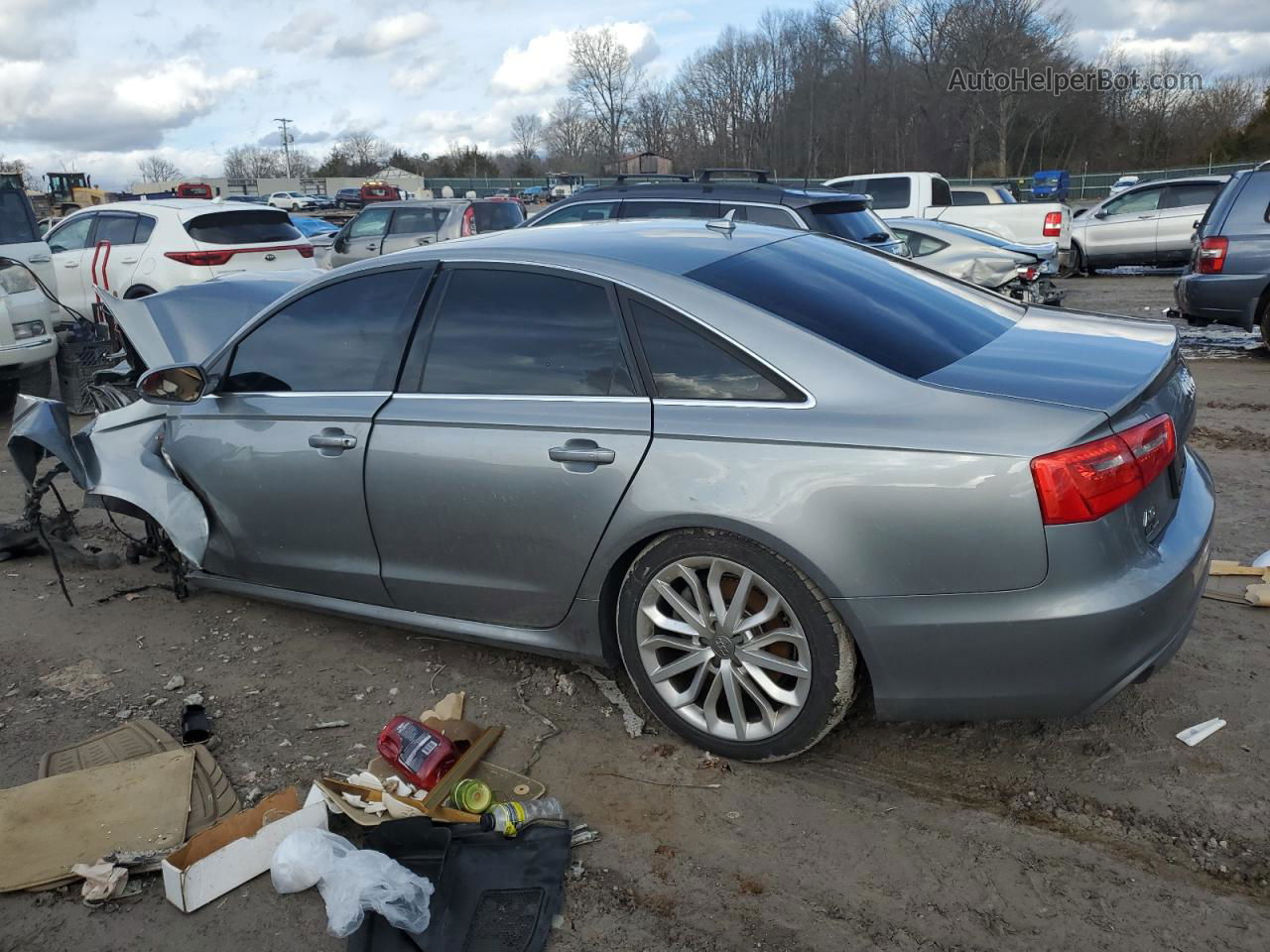 2014 Audi A6 Prestige Gray vin: WAUHMAFC3EN079170