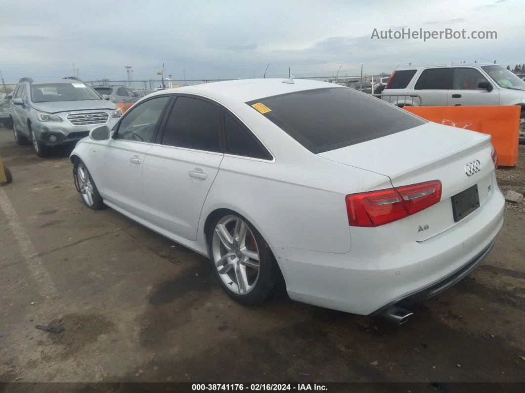 2014 Audi A6 3.0 Tdi Premium Plus White vin: WAUHMAFC5EN108149