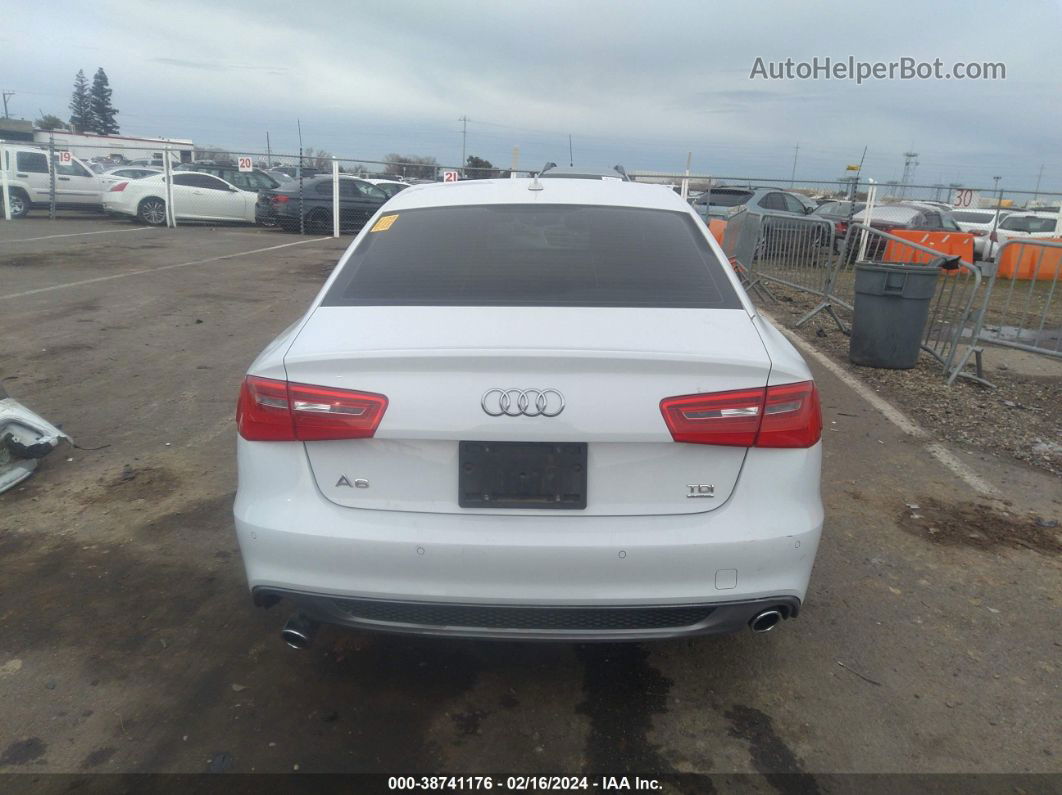 2014 Audi A6 3.0 Tdi Premium Plus White vin: WAUHMAFC5EN108149