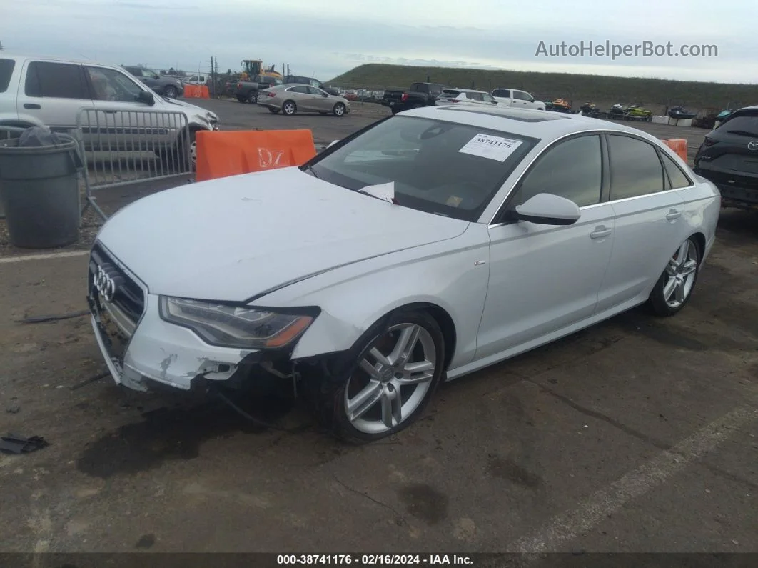 2014 Audi A6 3.0 Tdi Premium Plus White vin: WAUHMAFC5EN108149