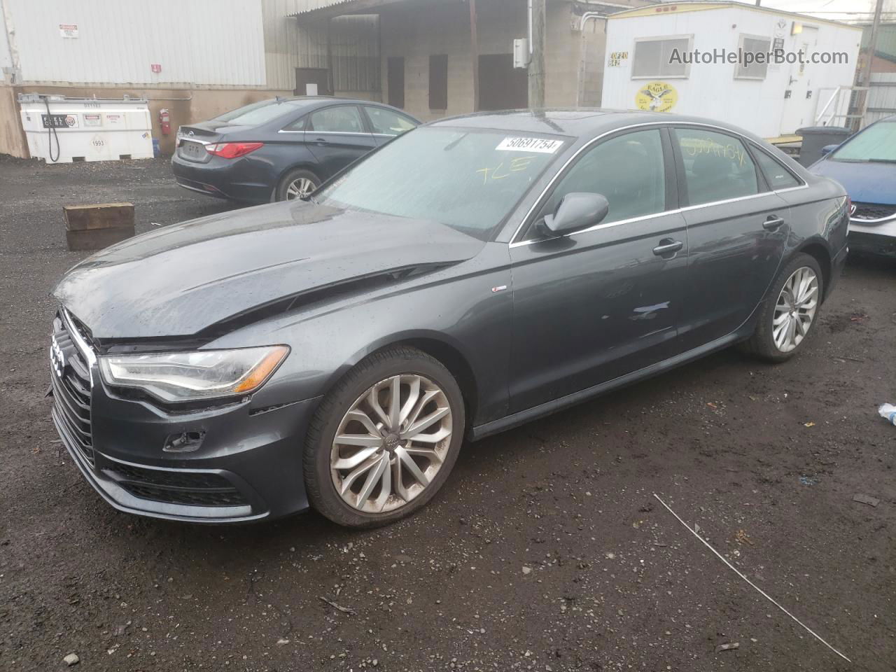 2014 Audi A6 Prestige Gray vin: WAUHMAFC6EN045305