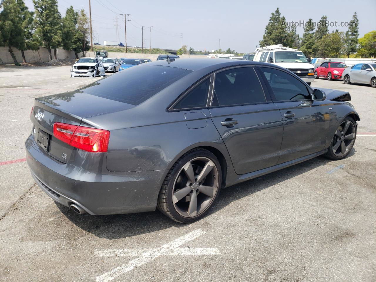 2014 Audi A6 Prestige Gray vin: WAUHMAFC8EN090245