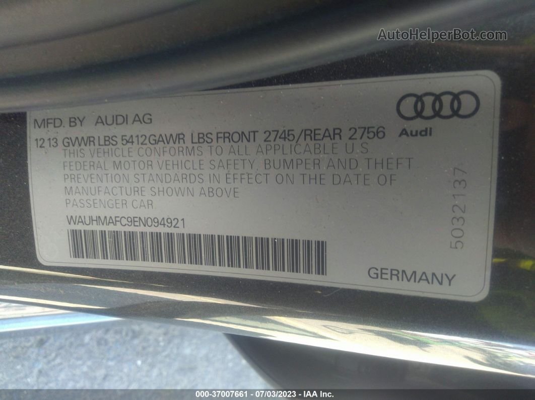 2014 Audi A6 3.0 Tdi Premium Plus Gray vin: WAUHMAFC9EN094921