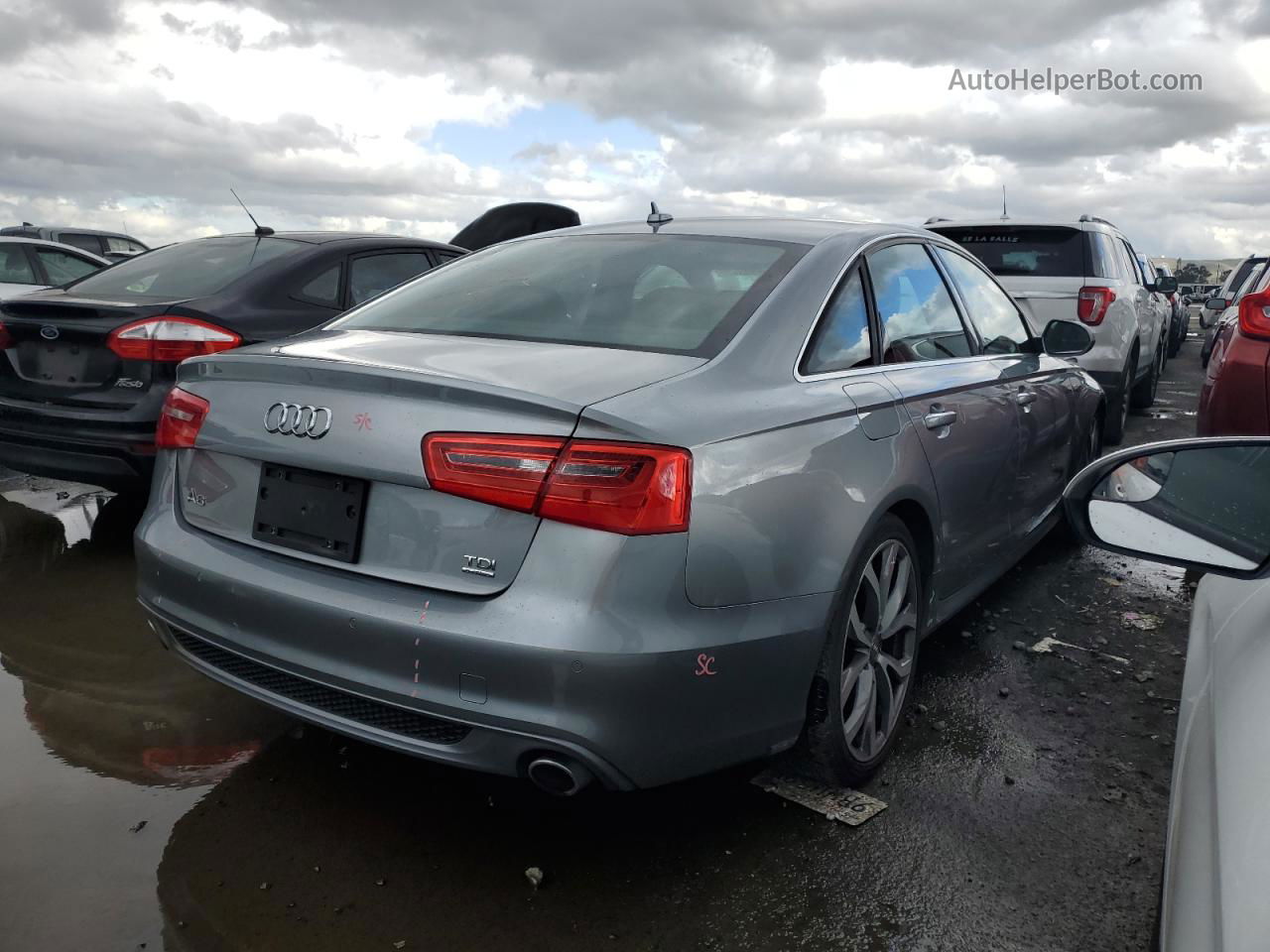 2014 Audi A6 Prestige Gray vin: WAUHMAFCXEN018768