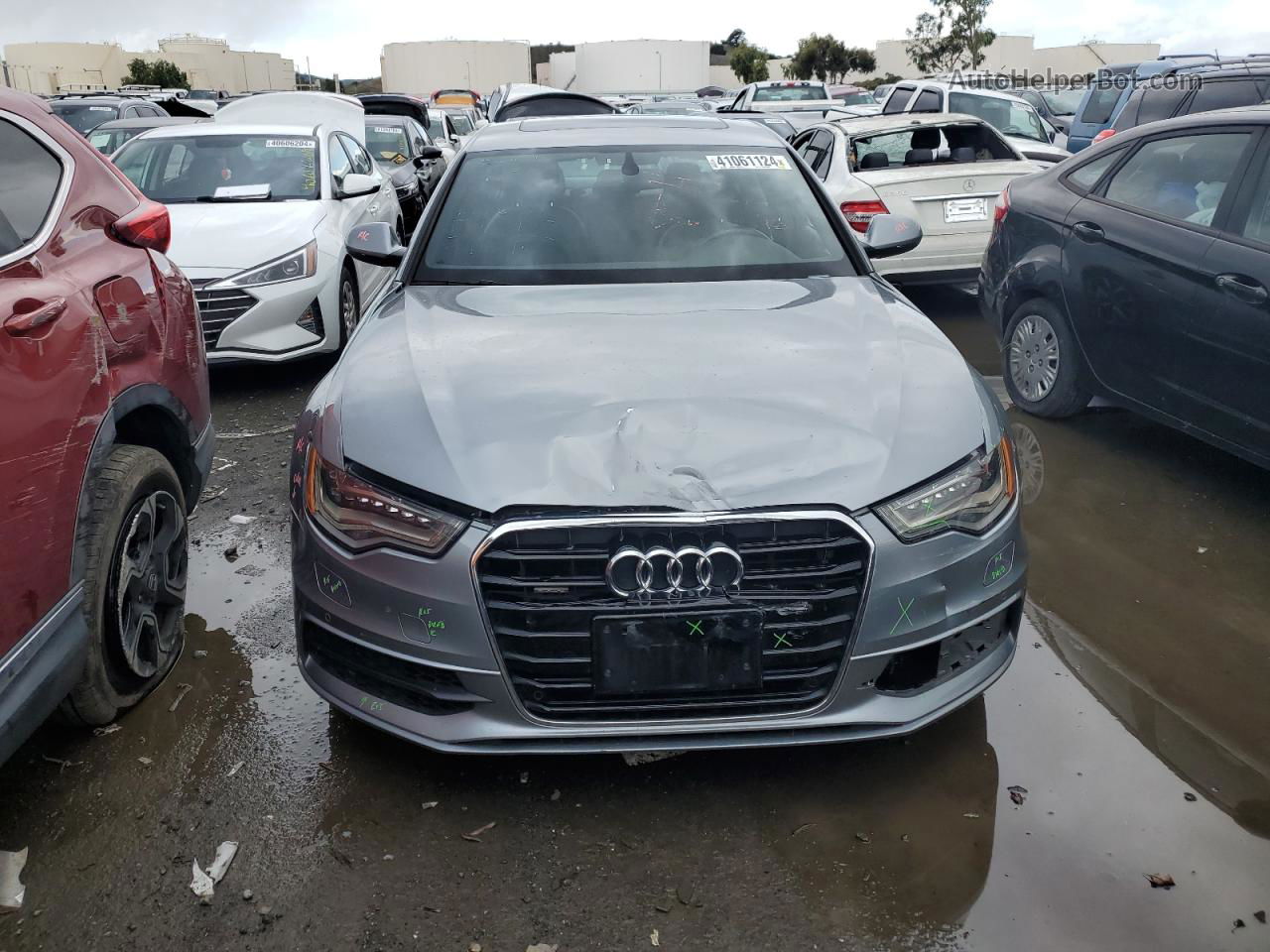 2014 Audi A6 Prestige Gray vin: WAUHMAFCXEN018768