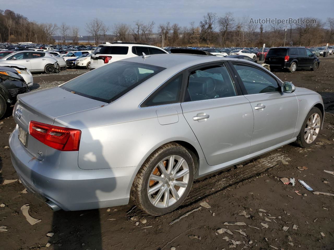 2014 Audi A6 Prestige Серебряный vin: WAUHMBFC0EN117069