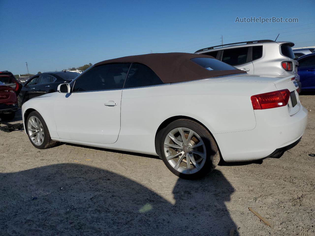 2014 Audi A5 Premium Plus White vin: WAUJFAFH5EN000587