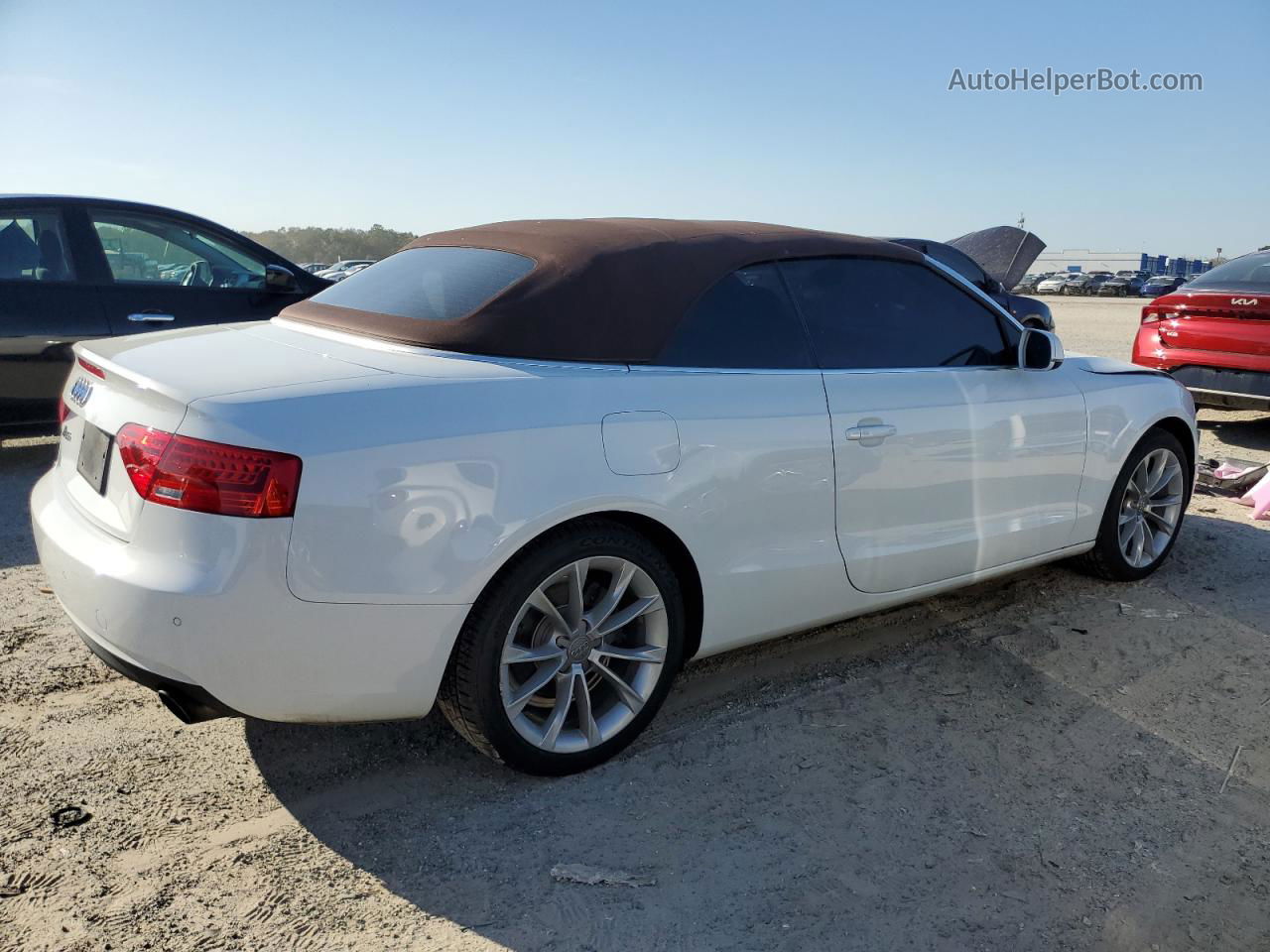 2014 Audi A5 Premium Plus White vin: WAUJFAFH5EN000587