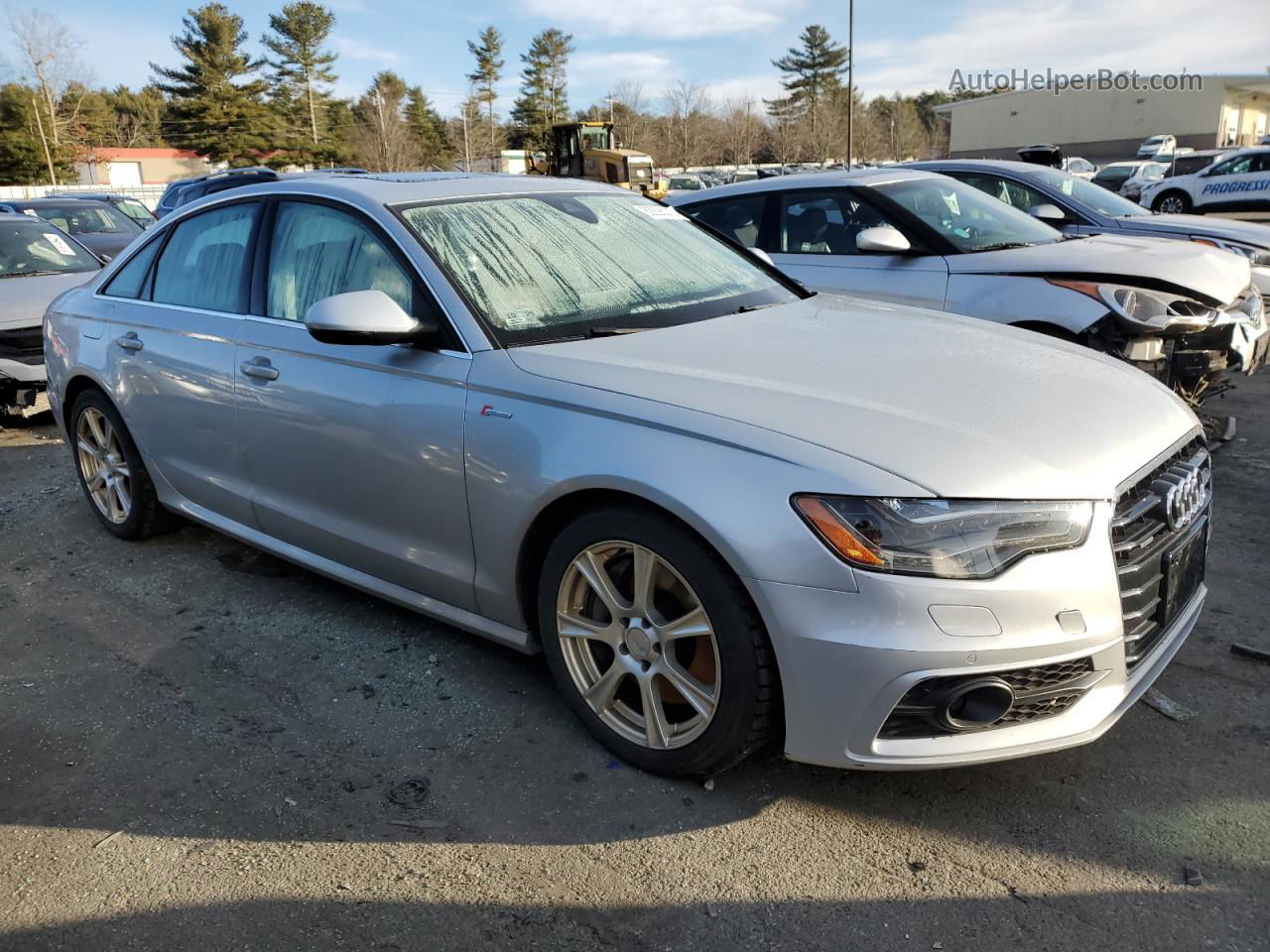 2013 Audi A6 Prestige Silver vin: WAUJGAFC1DN117390