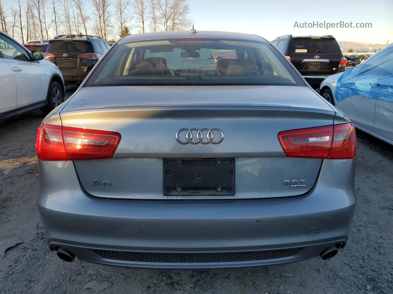 2013 Audi A6 Prestige Gray vin: WAUJGAFC5DN117599