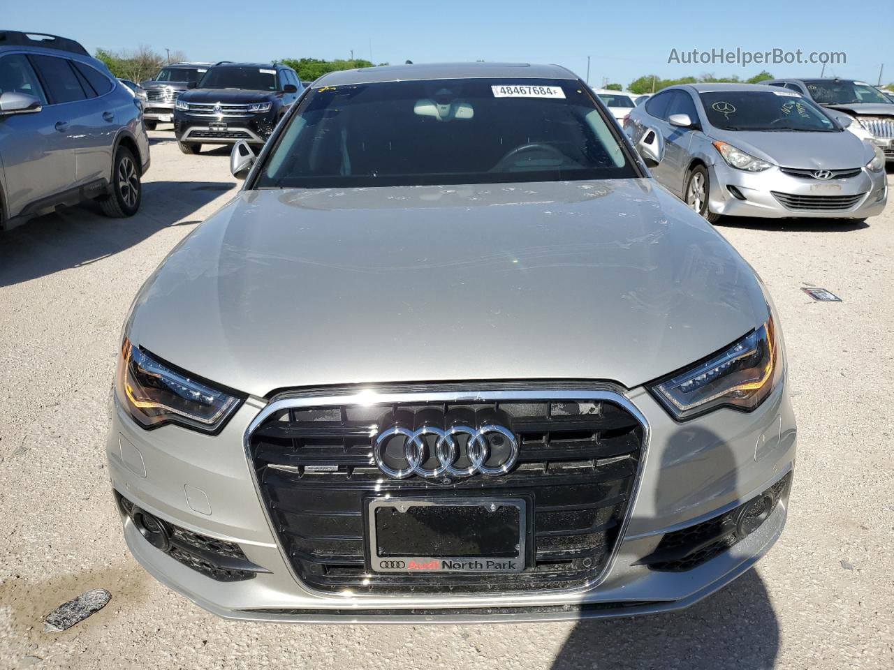 2013 Audi A6 Prestige Silver vin: WAUJGAFC6DN132516