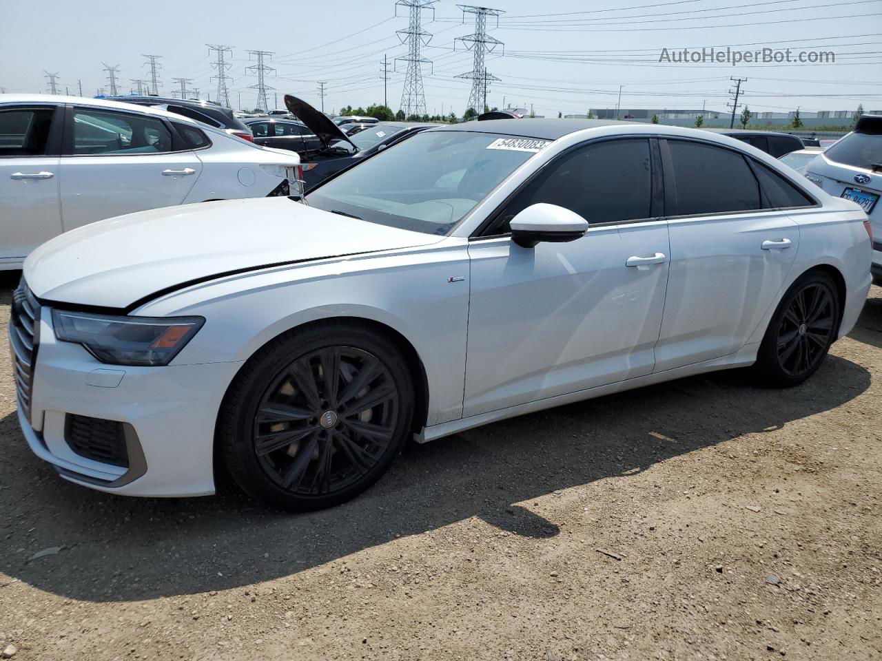 2019 Audi A6 Premium White vin: WAUK2AF23KN075733