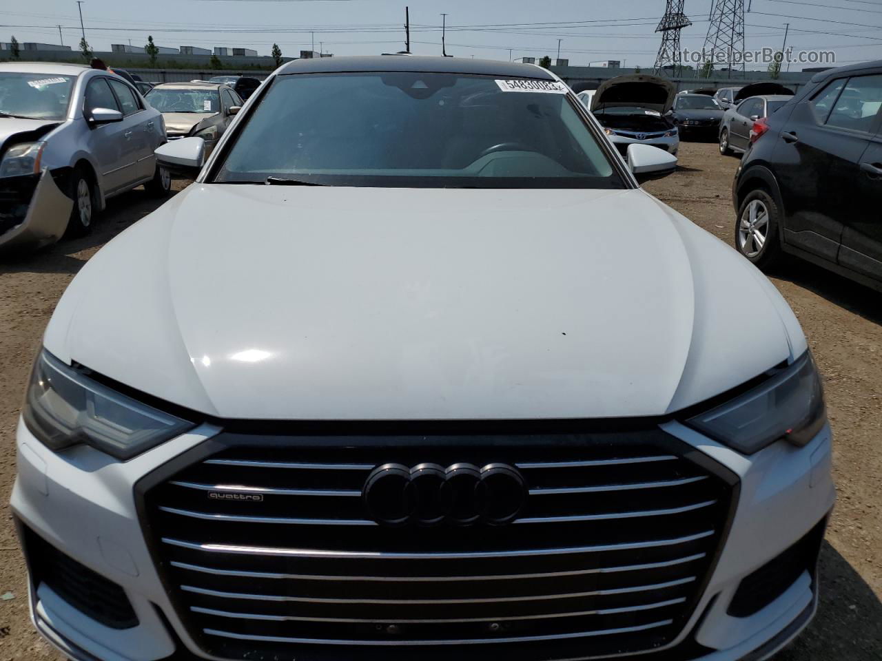 2019 Audi A6 Premium White vin: WAUK2AF23KN075733