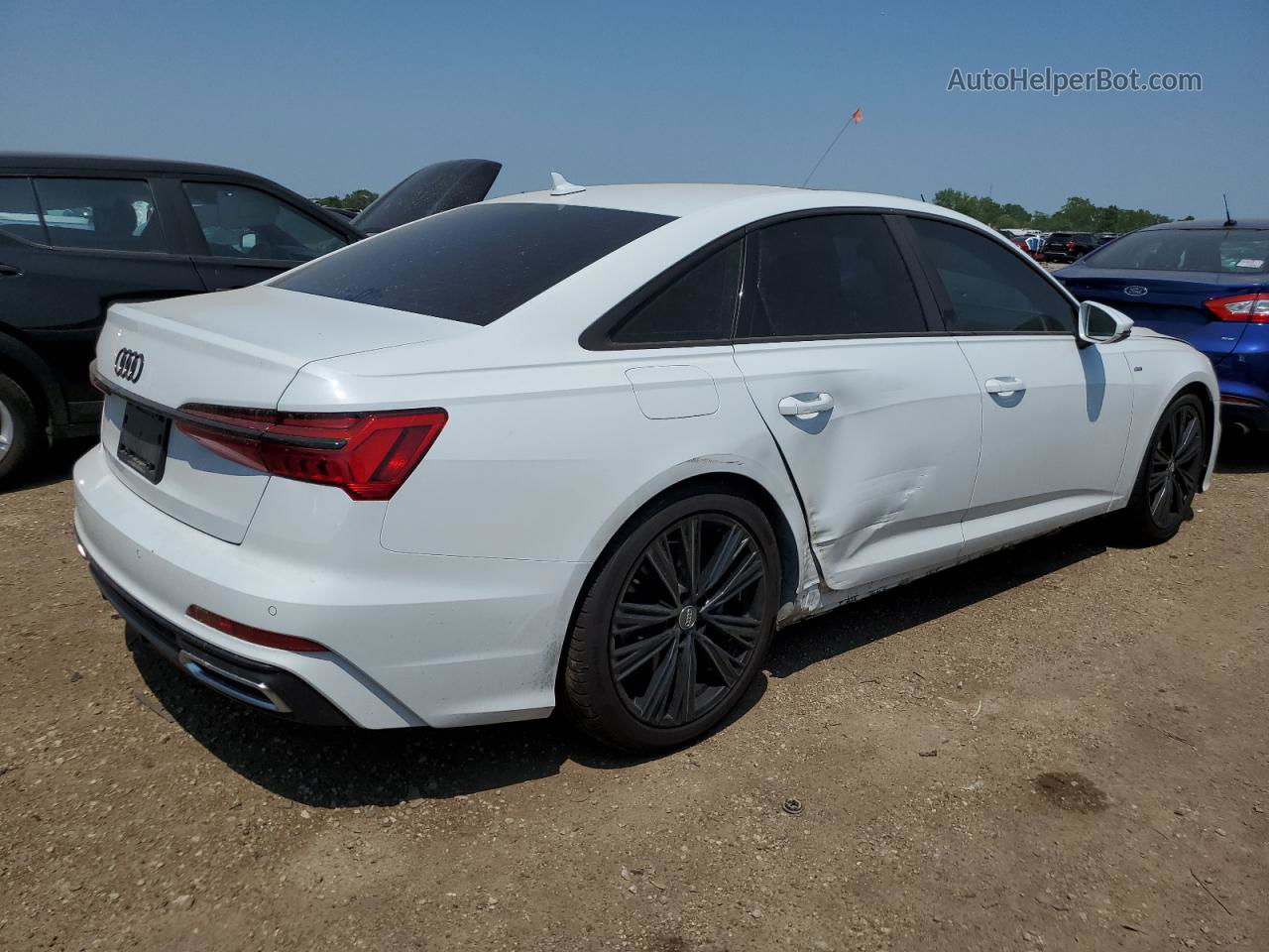 2019 Audi A6 Premium White vin: WAUK2AF23KN075733