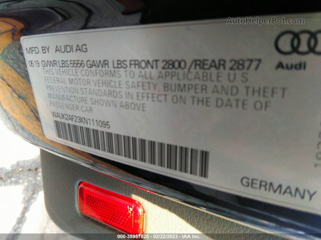 2019 Audi A6 Premium Unknown vin: WAUK2AF23KN111095