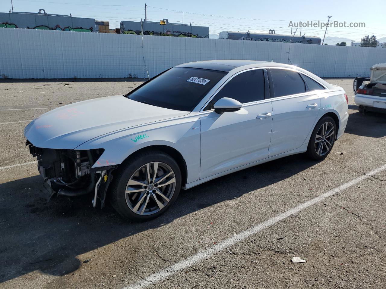 2019 Audi A6 Premium White vin: WAUK2AF24KN024810