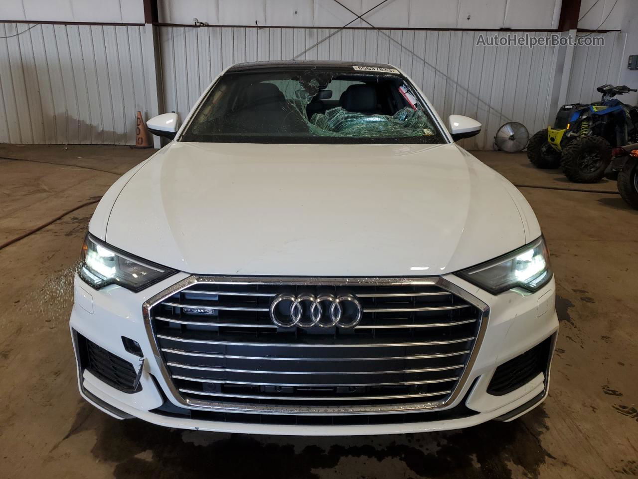 2019 Audi A6 Premium White vin: WAUK2AF24KN097109