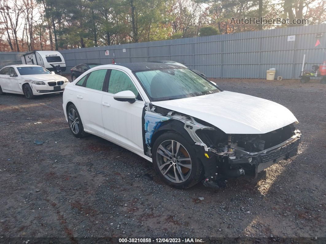 2019 Audi A6 55 Premium White vin: WAUK2AF26KN112936