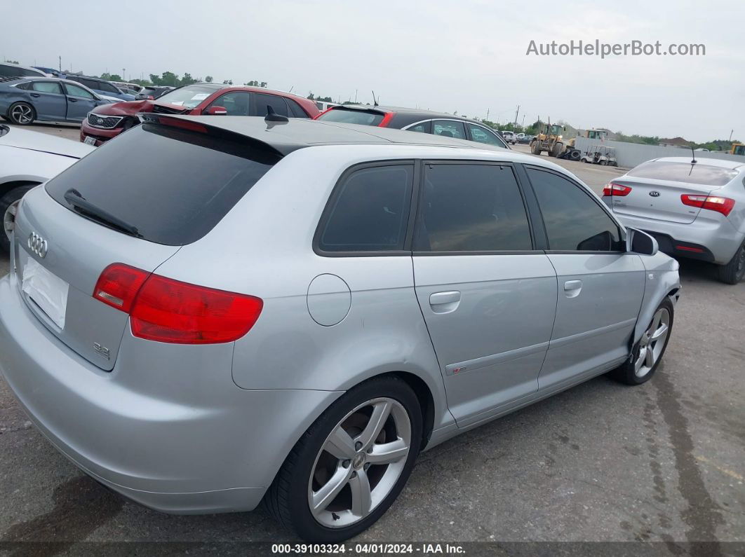 2008 Audi A3 3.2 Silver vin: WAUKD78P48A092689