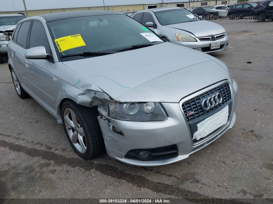 2008 Audi A3 3.2 Silver vin: WAUKD78P48A092689