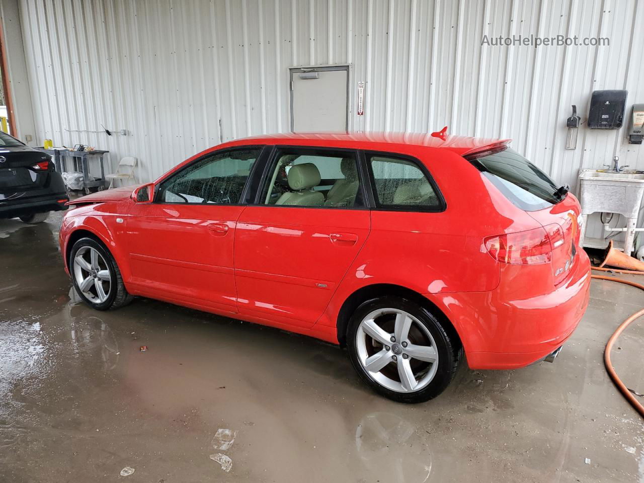 2008 Audi A3 S-line 3.2 Quattro Red vin: WAUKD78P58A049365