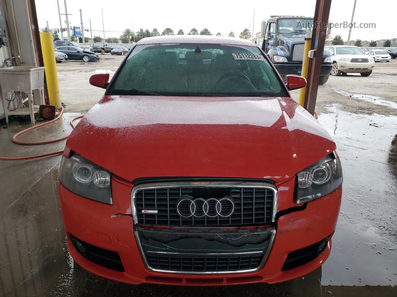 2008 Audi A3 S-line 3.2 Quattro Red vin: WAUKD78P58A049365