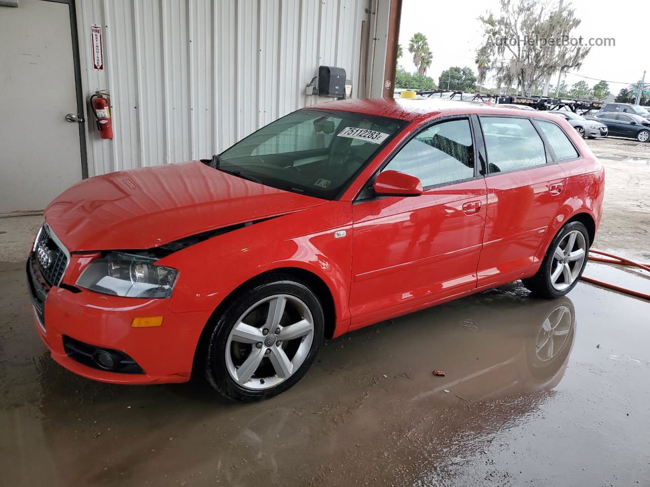 2008 Audi A3 S-line 3.2 Quattro Red vin: WAUKD78P58A049365