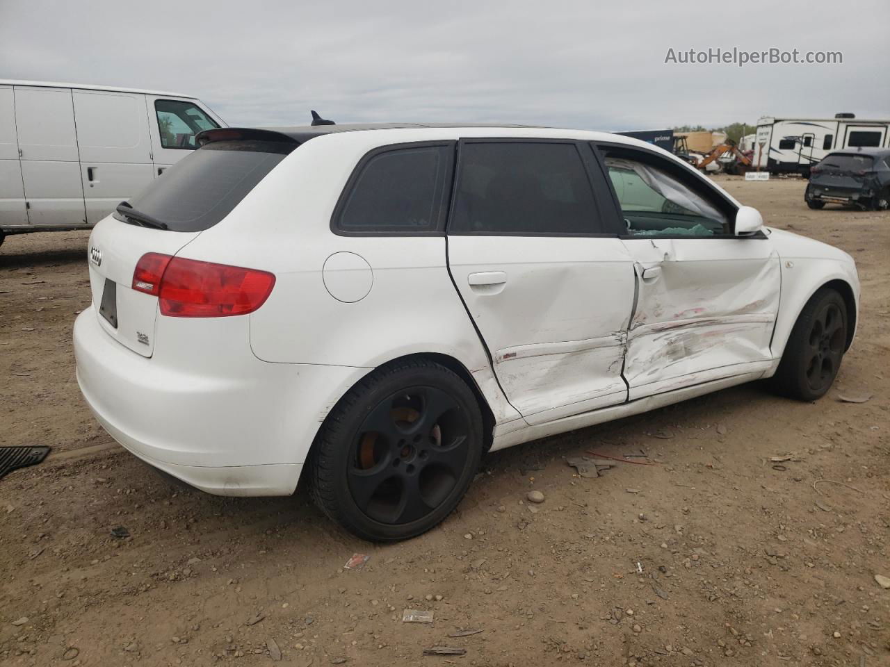 2008 Audi A3 S-line 3.2 Quattro White vin: WAUKD78P88A106190