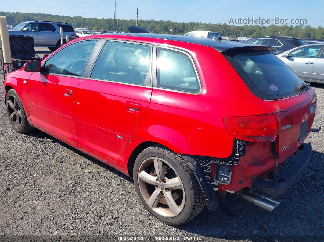 2008 Audi A3 S-line Red vin: WAUKD78PX8A040516