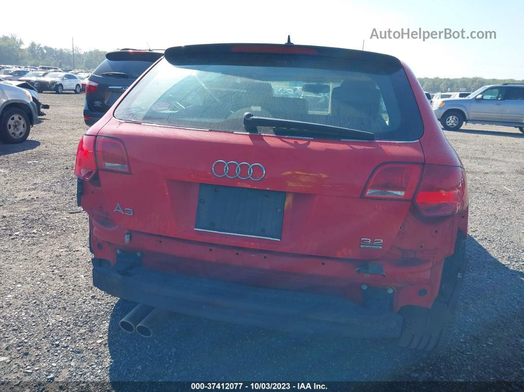 2008 Audi A3 S-line Red vin: WAUKD78PX8A040516