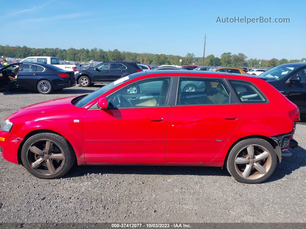 2008 Audi A3 S-line Red vin: WAUKD78PX8A040516