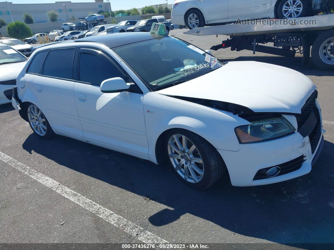 2012 Audi A3 2.0t Premium Plus White vin: WAUKEAFM9CA062972