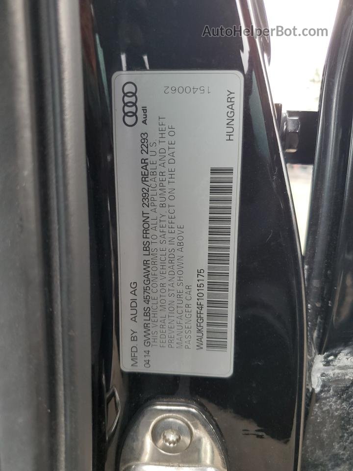 2015 Audi A3 Prestige S-line Черный vin: WAUKFGFF4F1015175