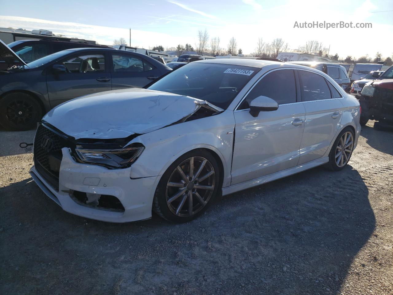 2015 Audi A3 Prestige S-line White vin: WAUKFGFF7F1021097