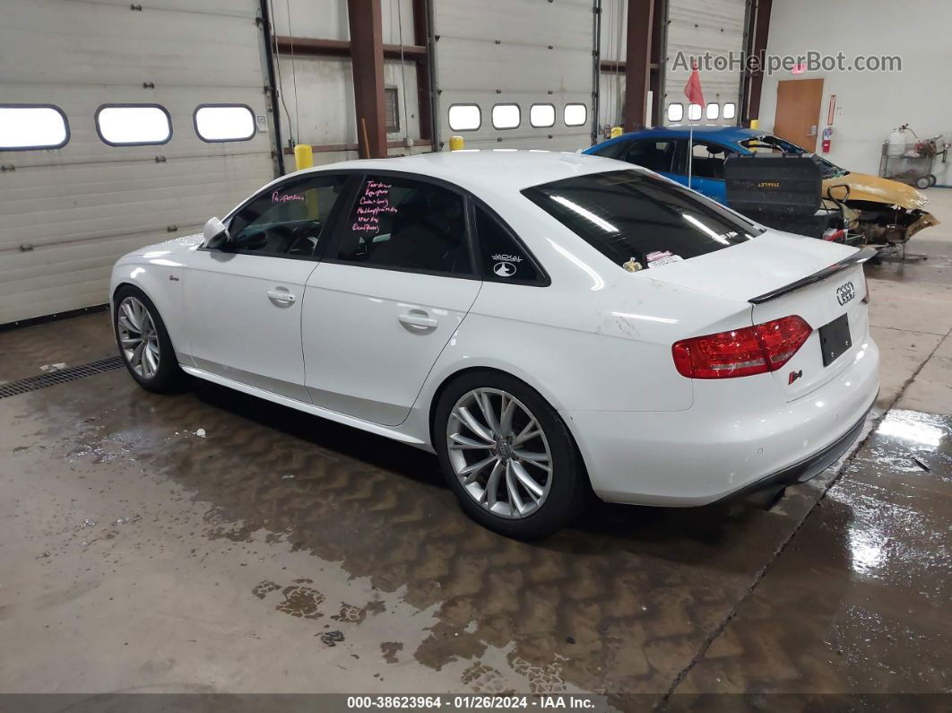 2012 Audi S4 3.0 Premium Plus White vin: WAUKGAFL5CA031848