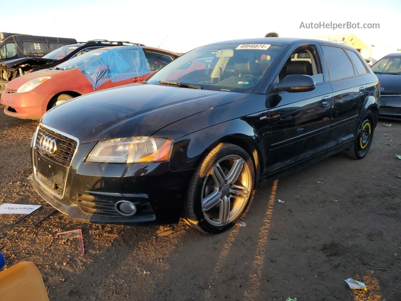 2012 Audi A3 Premium Plus Black vin: WAUKJAFM5CA099772