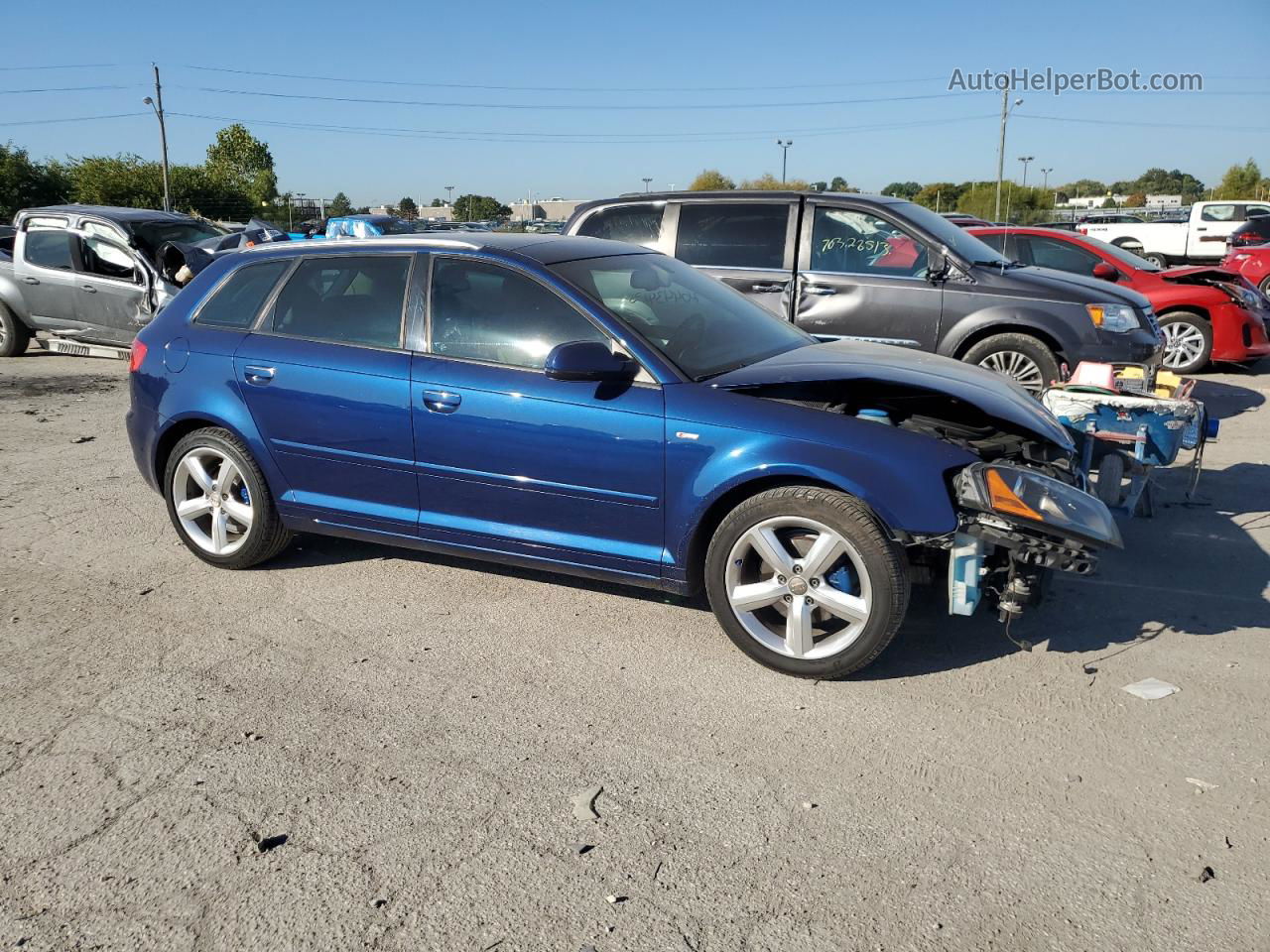 2012 Audi A3 Premium Plus Синий vin: WAUKJAFM6CA112724