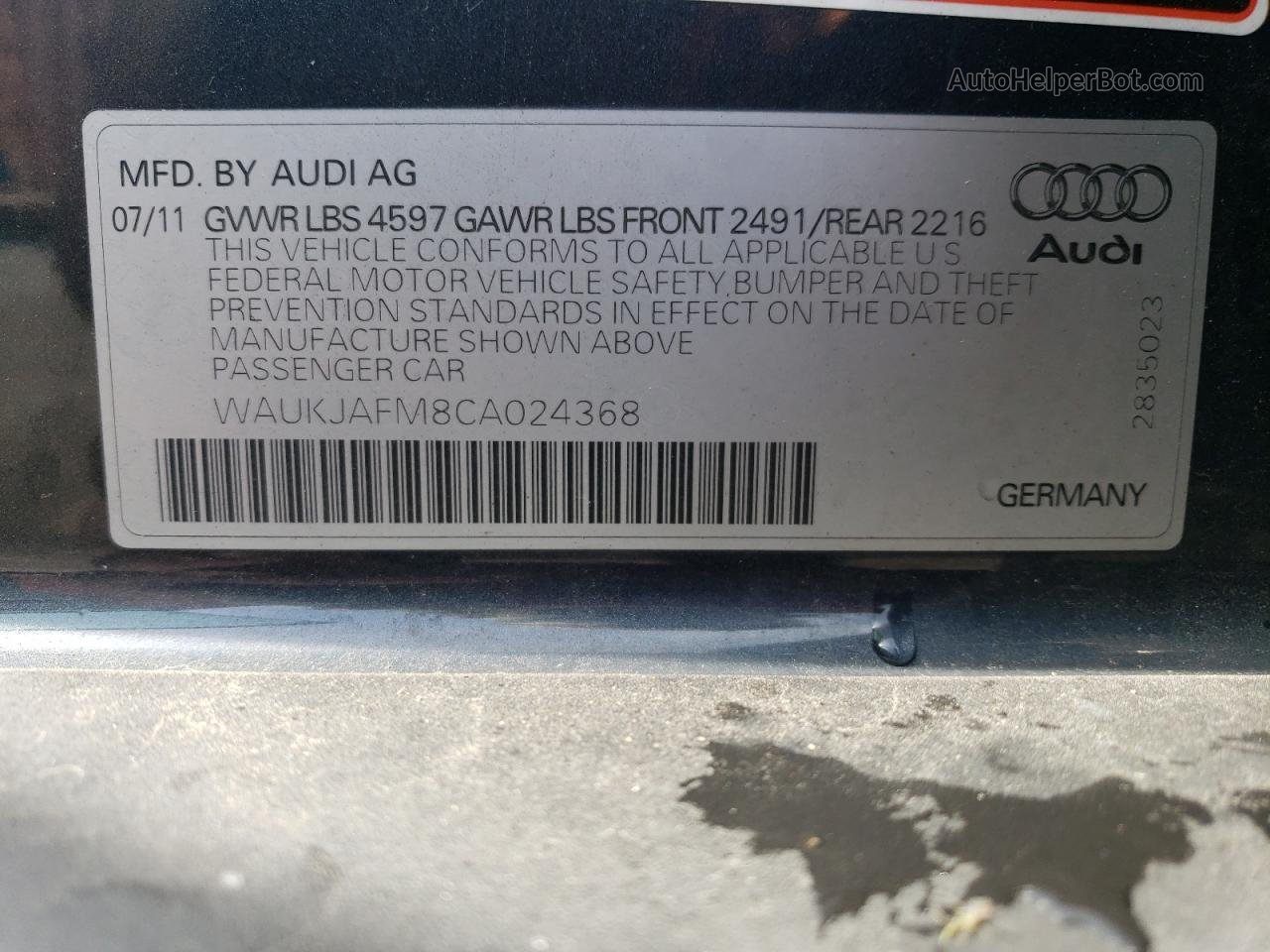 2012 Audi A3 Premium Plus Синий vin: WAUKJAFM8CA024368