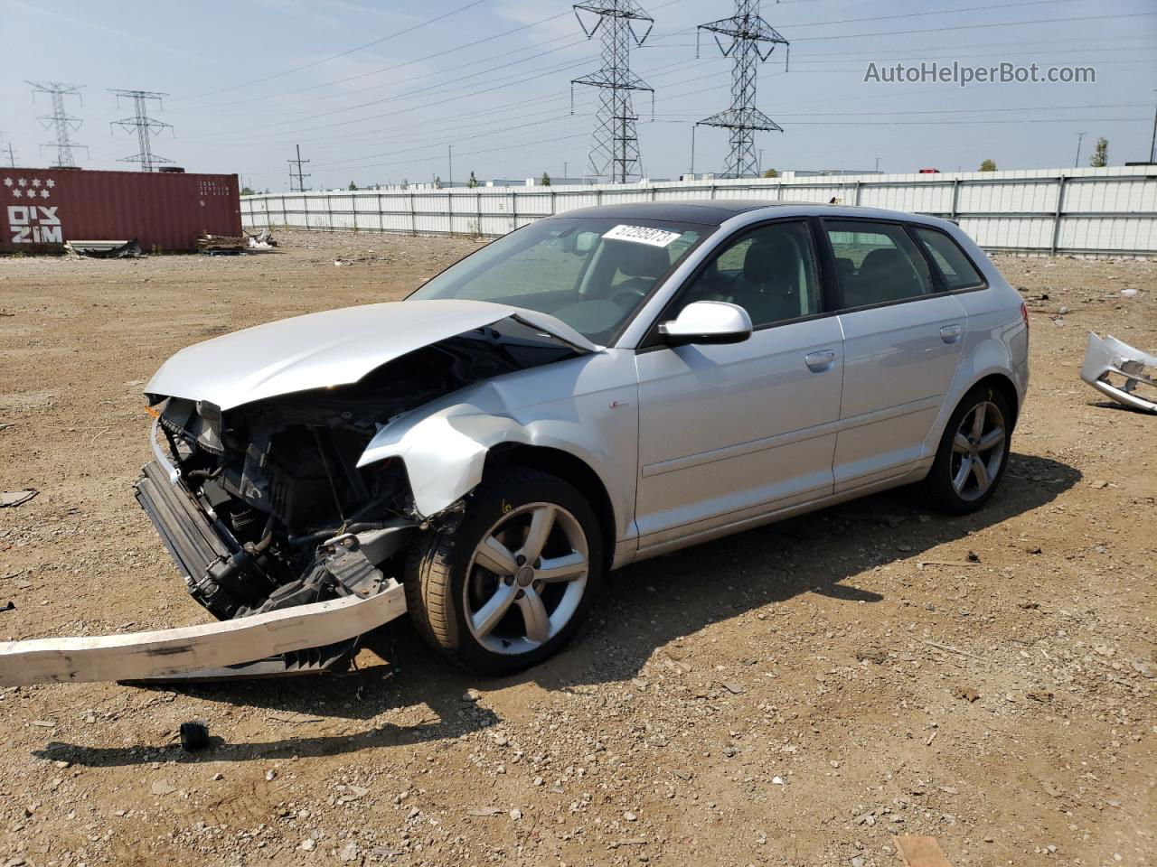 2012 Audi A3 Premium Plus Silver vin: WAUKJAFM8CA158099