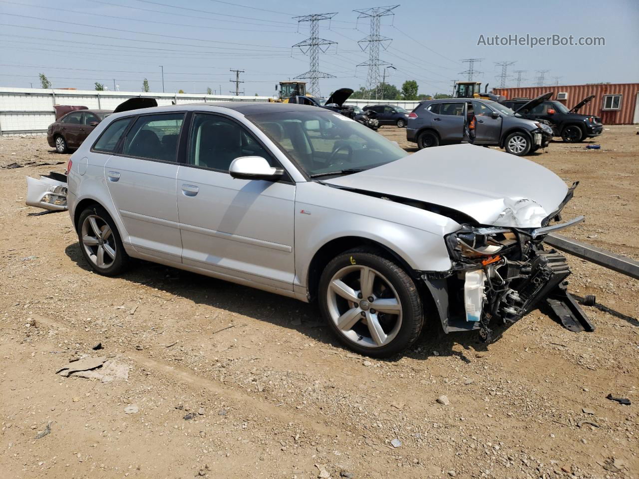 2012 Audi A3 Premium Plus Silver vin: WAUKJAFM8CA158099