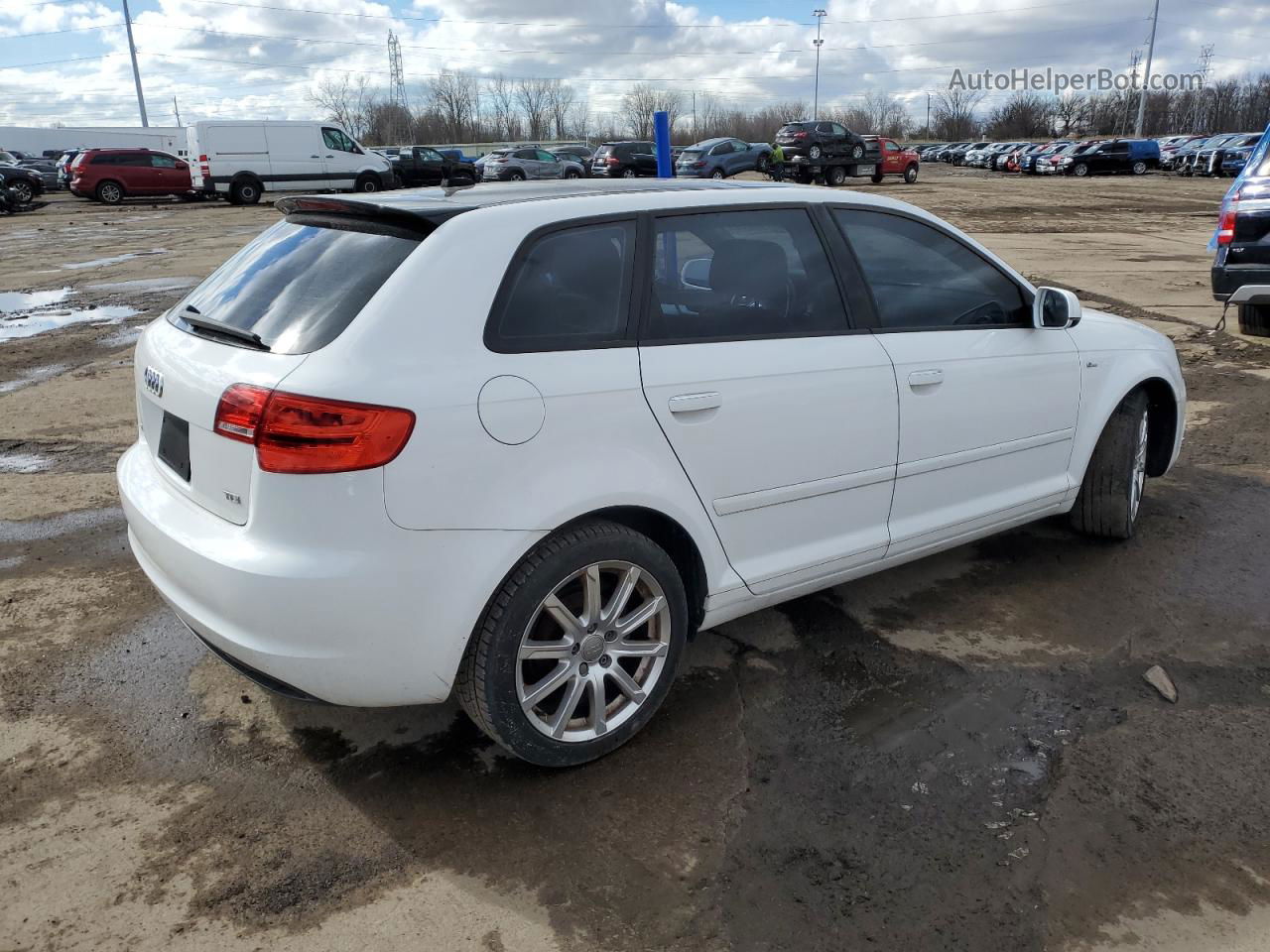 2012 Audi A3 Premium Plus White vin: WAUKJAFM9CA028574