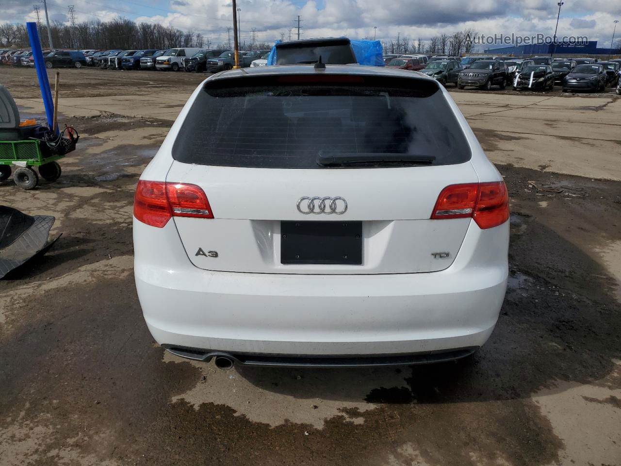 2012 Audi A3 Premium Plus White vin: WAUKJAFM9CA028574