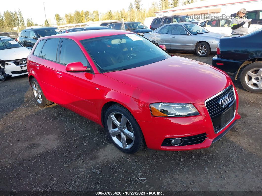 2012 Audi A3 2.0 Tdi Premium Red vin: WAUKJAFMXCA118543