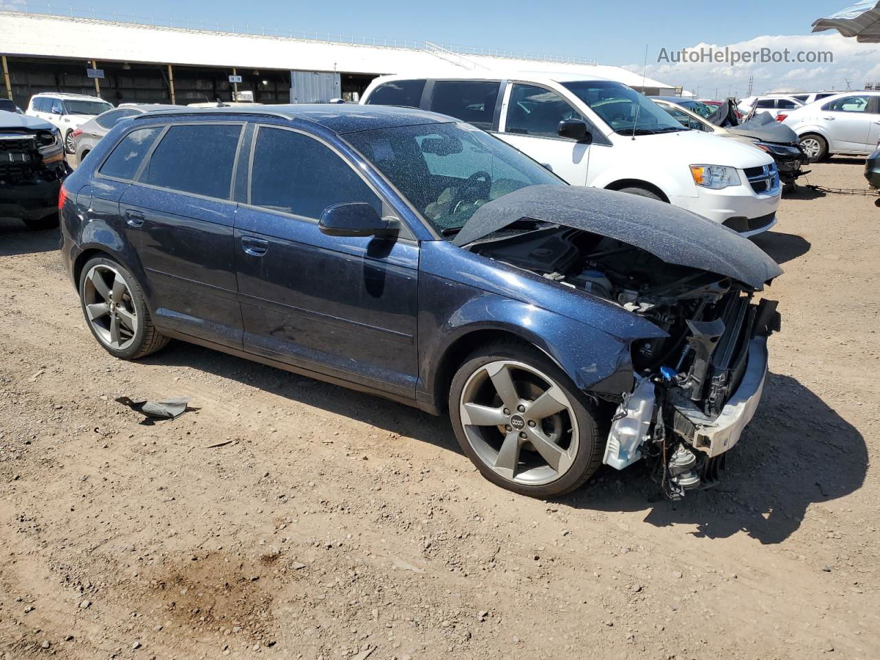 2012 Audi A3 Premium Plus Blue vin: WAUKJBFM1CA091786