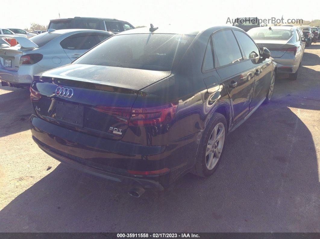 2018 Audi A4 Premium/tech Premium Black vin: WAUKMAF41JA119441