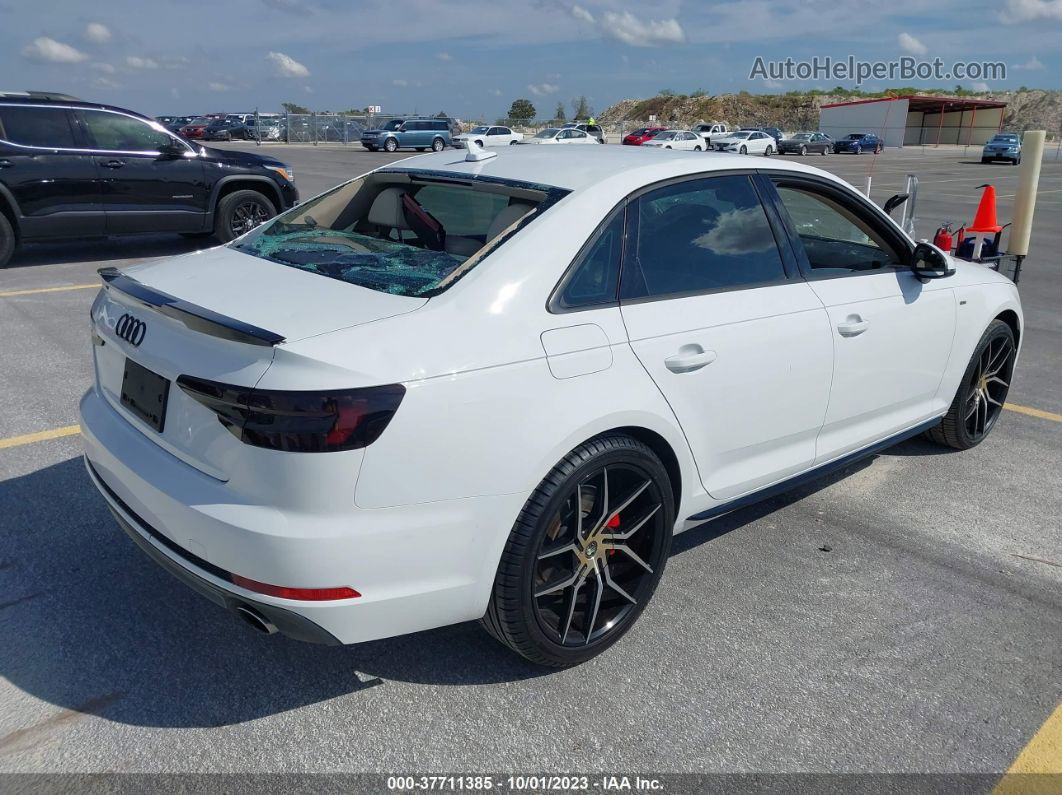 2018 Audi A4 2.0t Ultra Premium White vin: WAUKMAF41JA141357