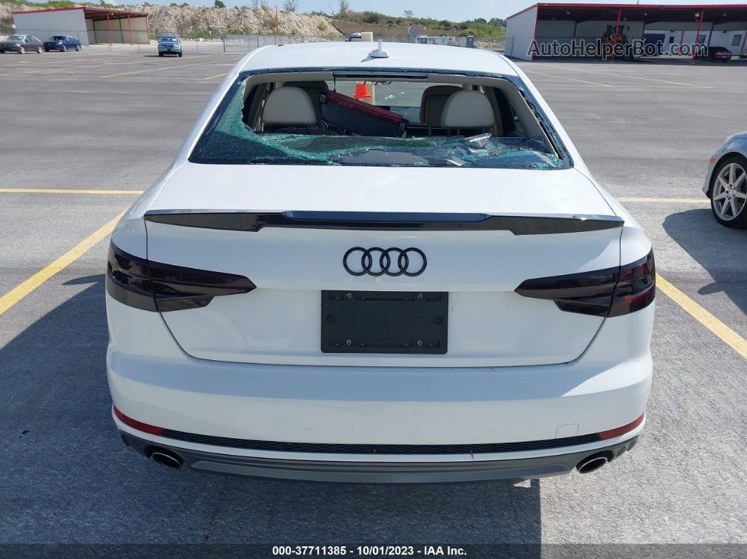 2018 Audi A4 2.0t Ultra Premium White vin: WAUKMAF41JA141357